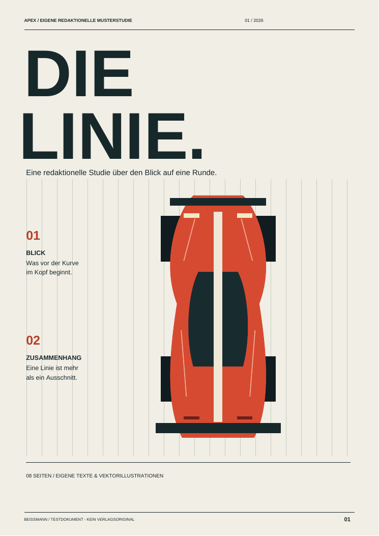 Cover der eigenen Musterstudie: Die Linie entscheidet